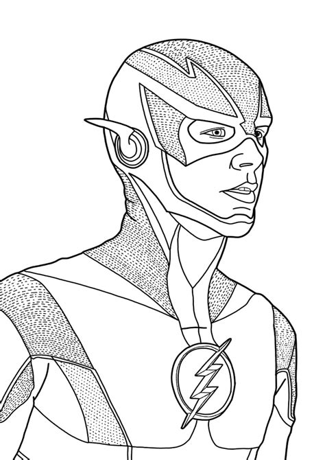 easy flash coloring pages