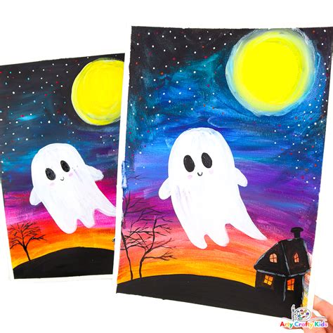 easy ghost painting