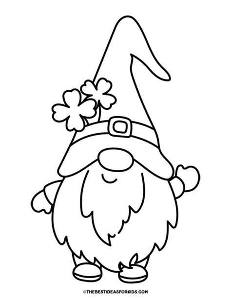 easy gnome coloring pages