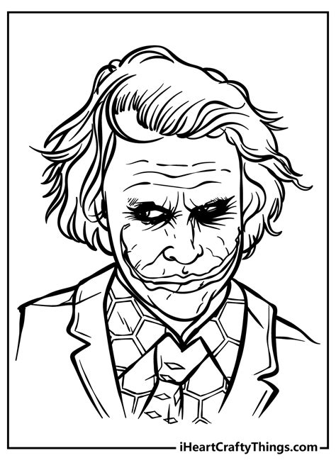 easy joker coloring pages