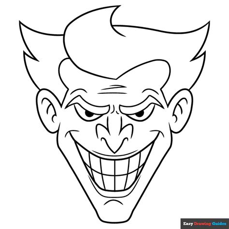 easy joker coloring pages