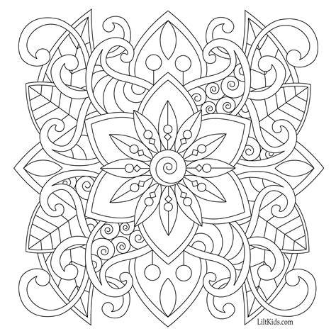 easy mandala coloring book