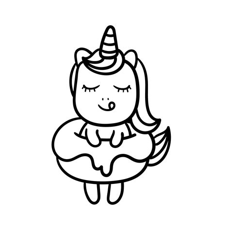easy printable unicorn coloring pages