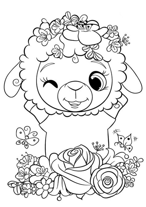 easy to color coloring pages