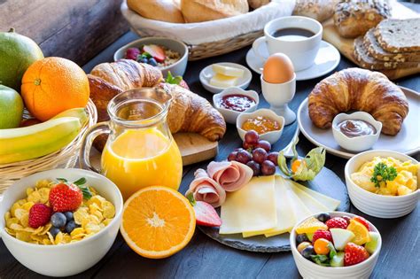 eating breakfast