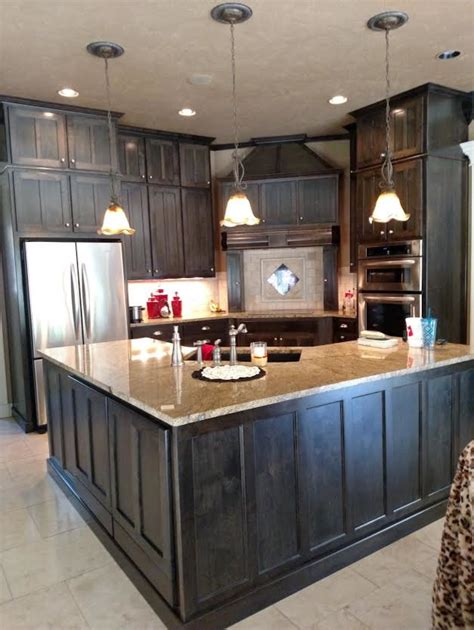 ebony stain cabinets