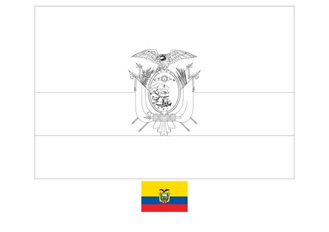 ecuador flag coloring pages