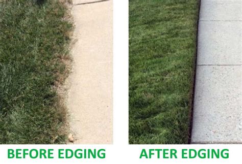 edging before or after mowing