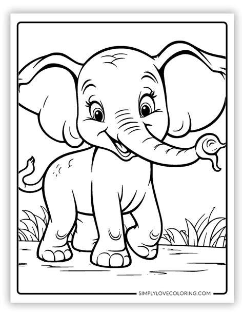 elephant coloring pages pdf