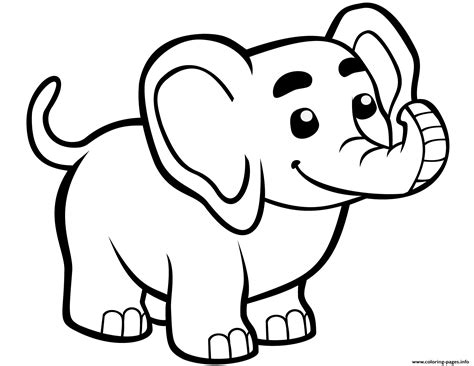 elephant coloring paper