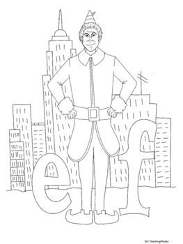 elf movie coloring pages