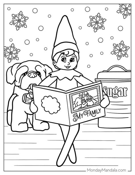 elf on the shelf coloring