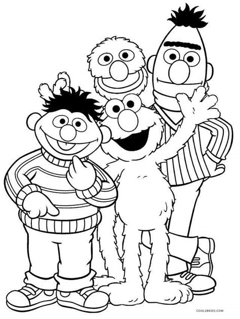elmo colouring pages