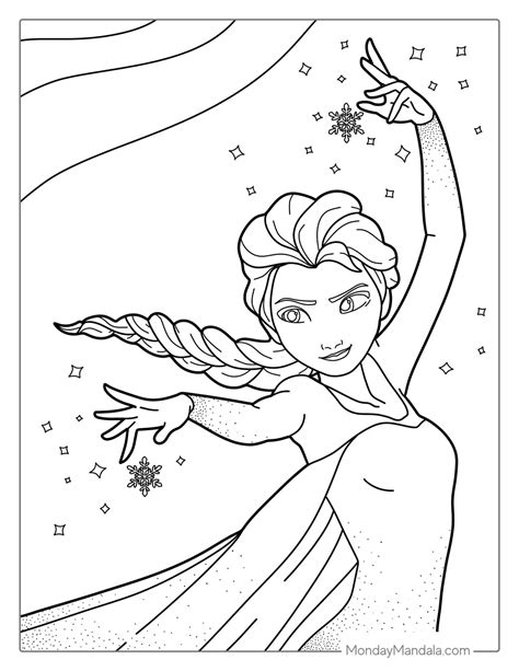 elsa coloring pages pdf