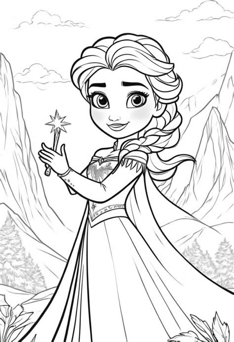 elsa colouring book