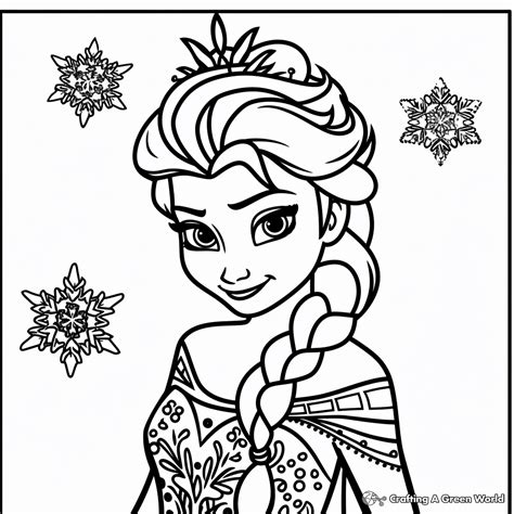 elsa for coloring