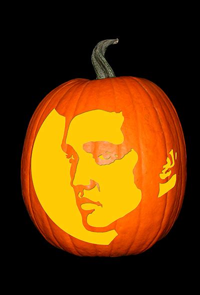 elvis pumpkin stencil
