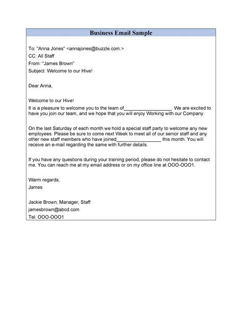 Email Template Samples