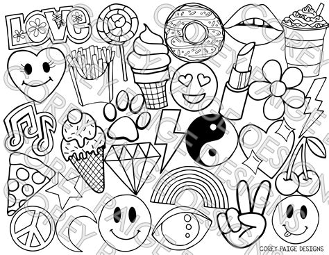 emoji coloring pages pdf