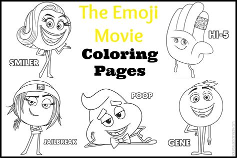 emoji movie coloring pages