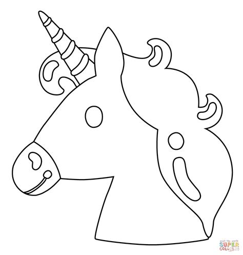 emoji unicorn coloring pages