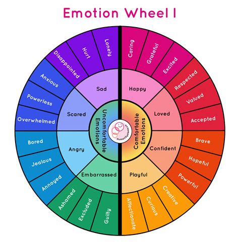 Emotional Wheel Chart