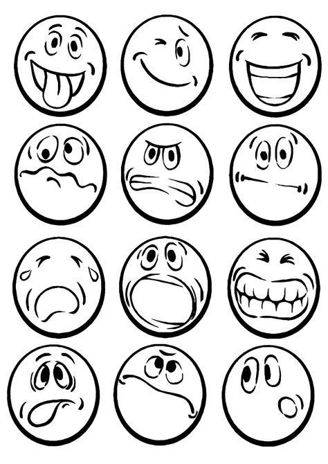 emotions coloring pages pdf