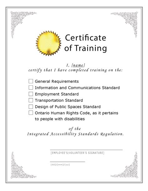 Employee training and certifications