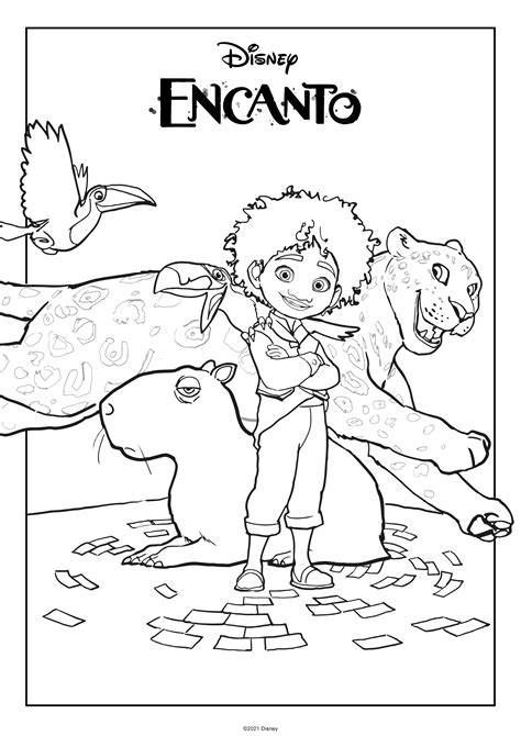 encanto coloring printable