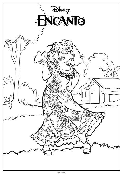 encanto colouring page