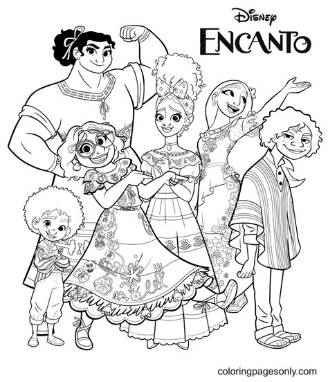 encanto colouring pages