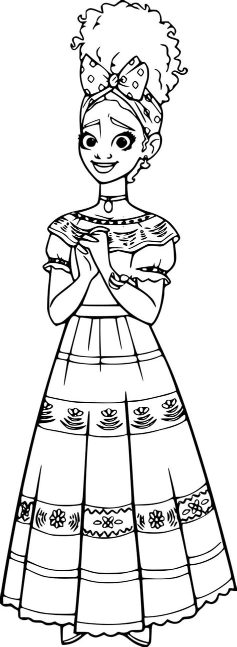 encanto dolores coloring pages