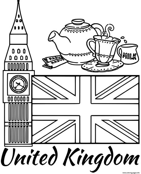 england coloring pages