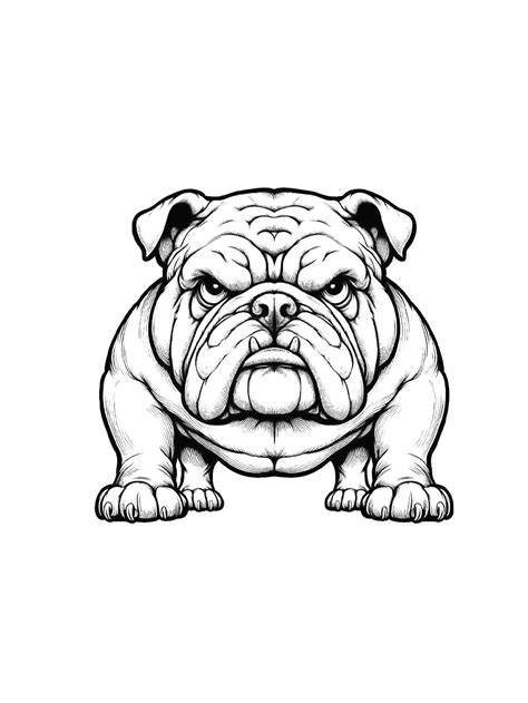 english bulldog coloring pages