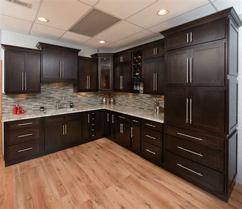 espresso shaker cabinets