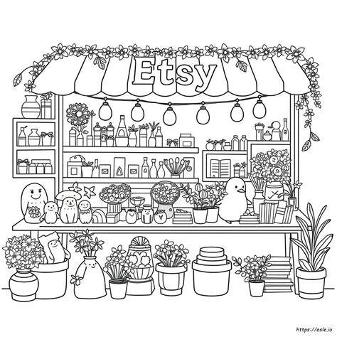 etsy coloring pages
