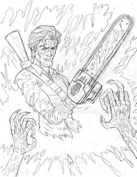 evil dead coloring pages