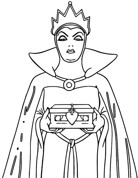 evil queen coloring pages