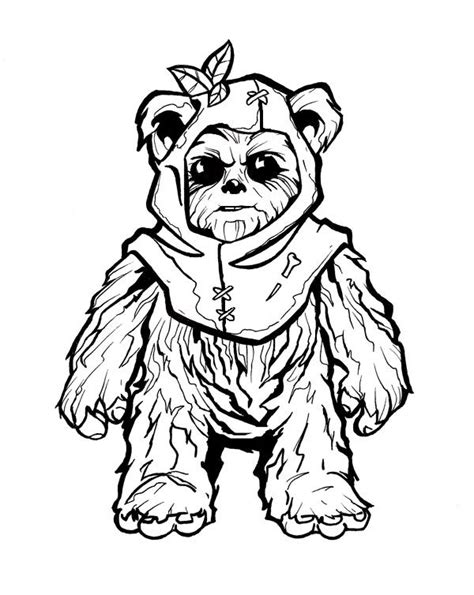 ewok coloring pages