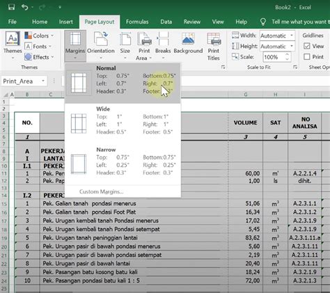 excel kepotong