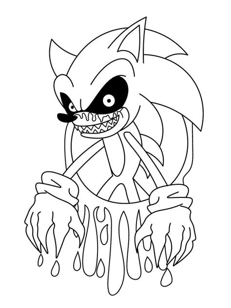 exe sonic coloring pages