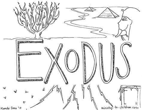 exodus coloring pages