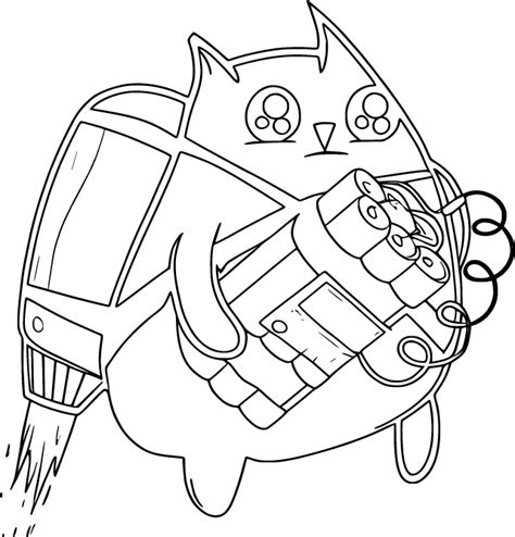 exploding kittens coloring pages