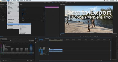 Exporting your Project in Adobe Premiere
