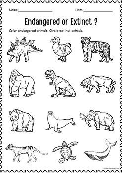 extinct animals coloring pages