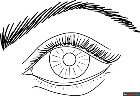 eye coloring page