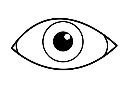 eye coloring pages for preschool