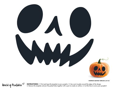 Face Pumpkin Carving Templates