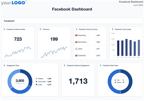 Facebook Dashboard Template