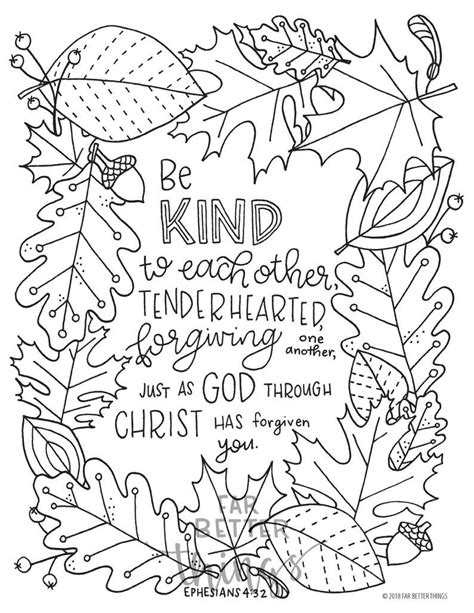 fall bible coloring pages